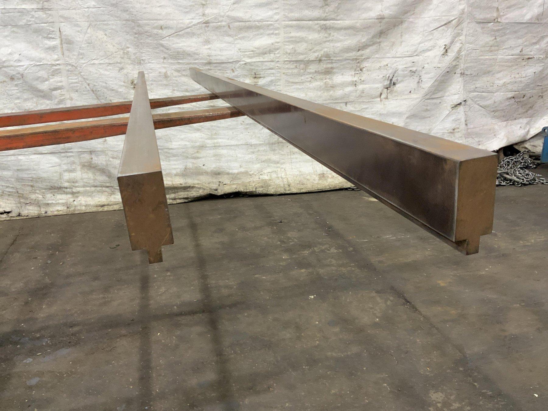 120" X 1-1/2" WIDE FLATTENING PRESS BRAKE DIE SET: STOCK: #80815