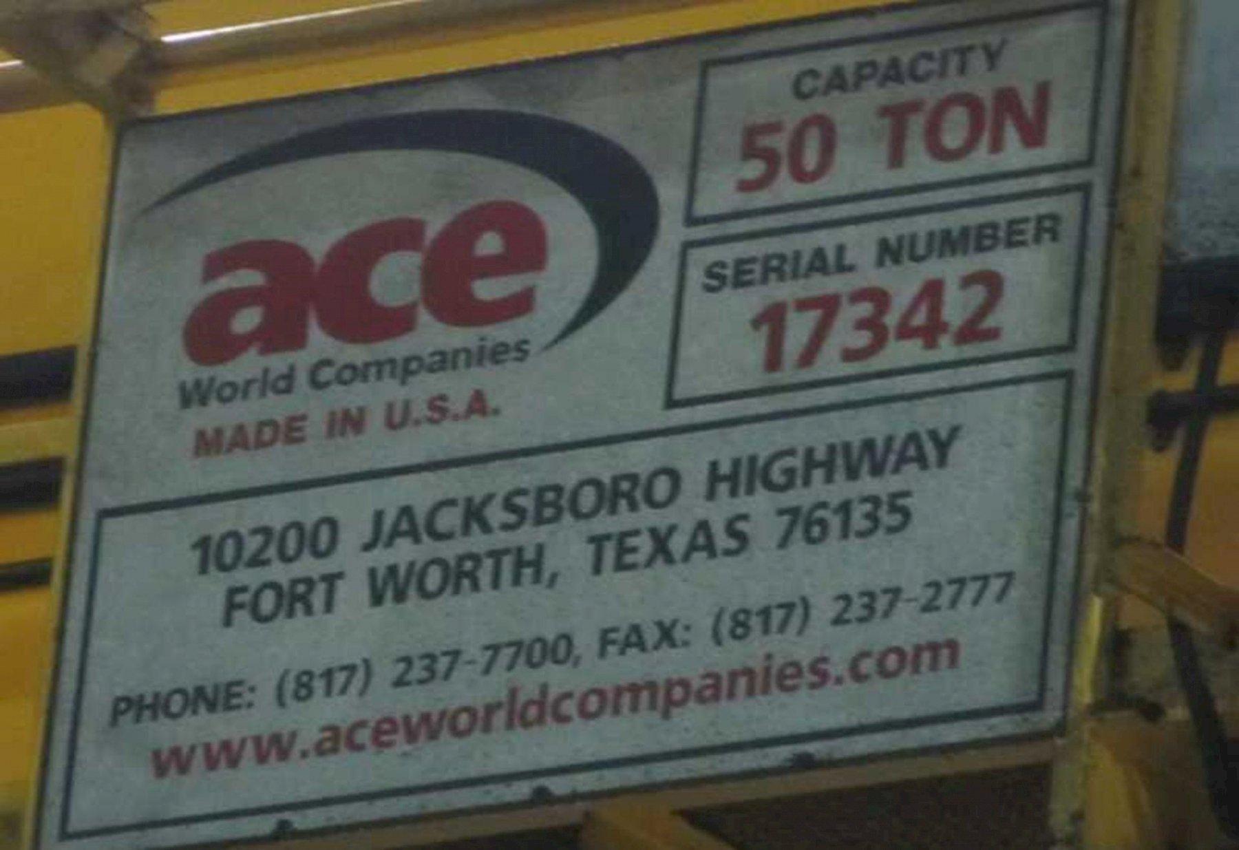 50 TON X 108' ACE 