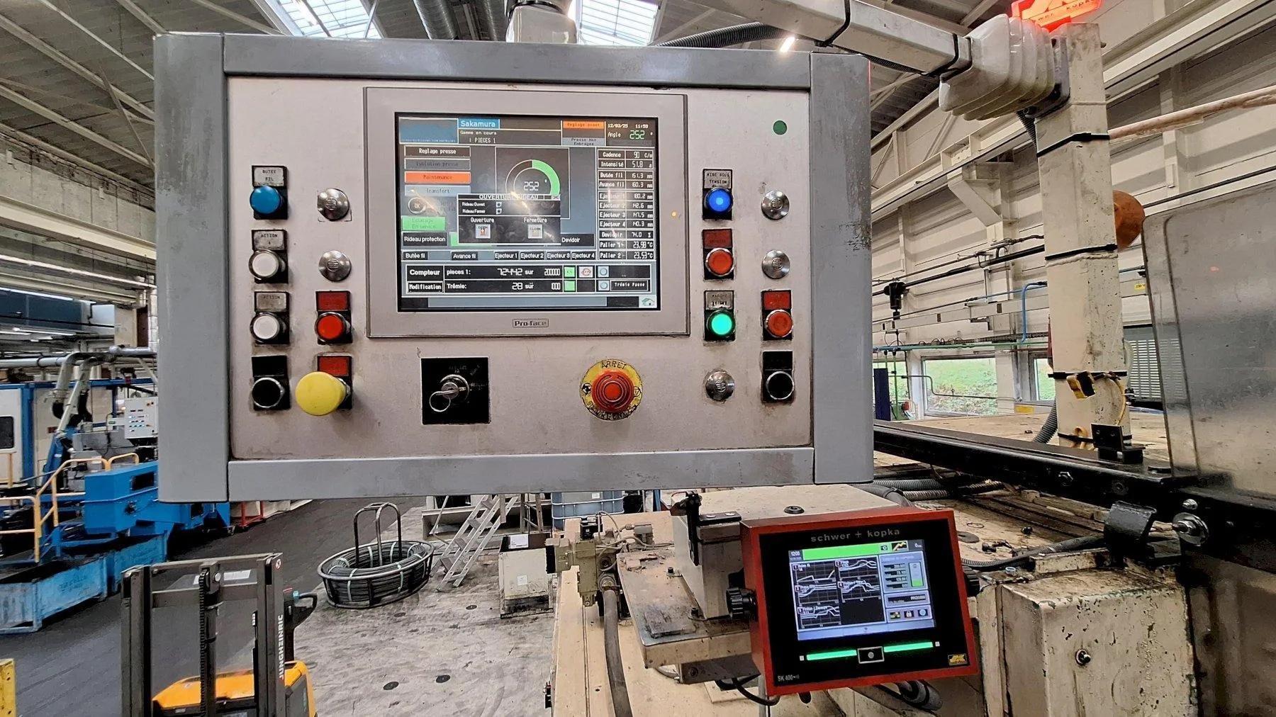 Sakamura Model BP 450 SL 4 Die Long Stroke Progressive Header