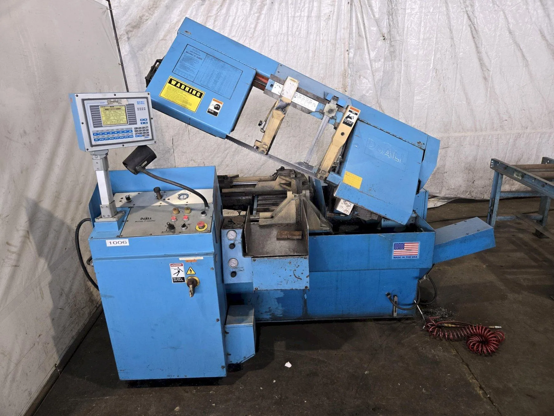 13" X 13" CAPACITY DOALL MODEL #C-3300NC AUTOMATIC HORIZONTAL BANDSAW: YOBRO #25755