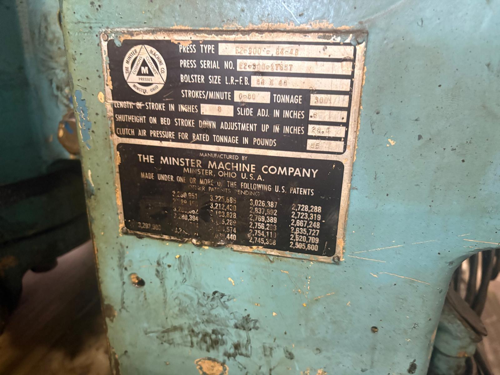 300 Ton MINSTER E2 300 84-48