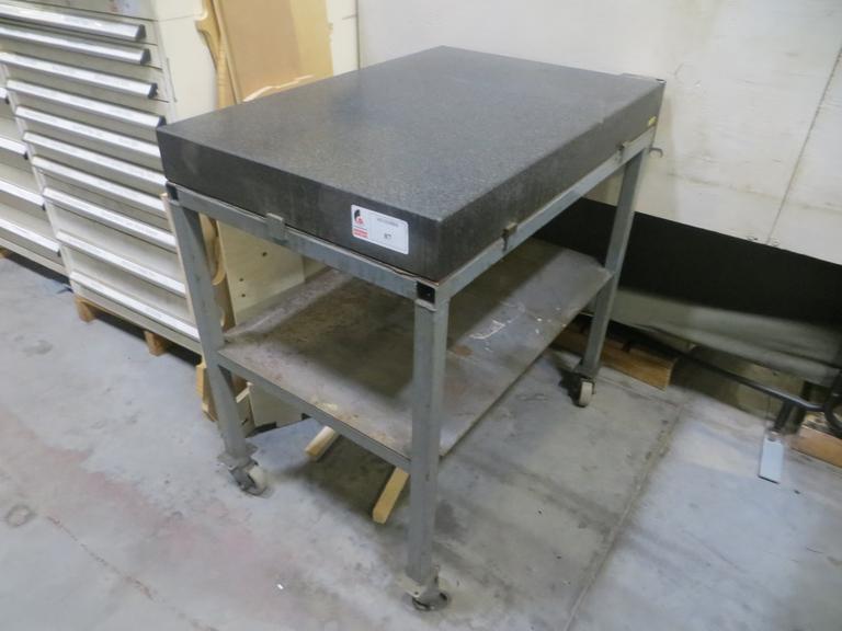 Escondio 36" x 24" x 4" Portable Black Granite Surface Plate- Auction Item