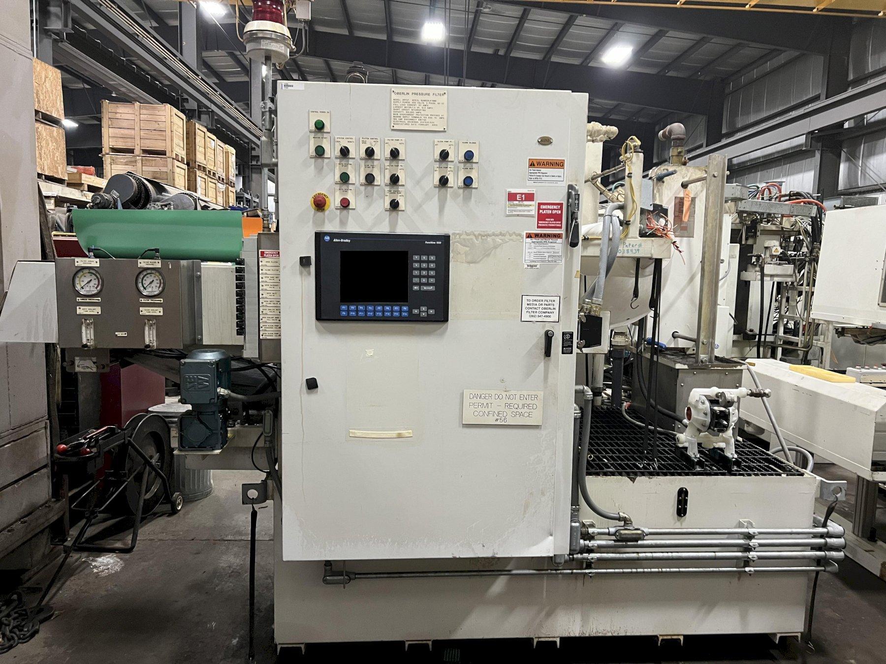 OBERLIN OPF-7 FILTRATION SYSTEM, 5 PUMP SYSTEM, CLEAN / DIRTY TANKS, PAPER FILTER, 2004