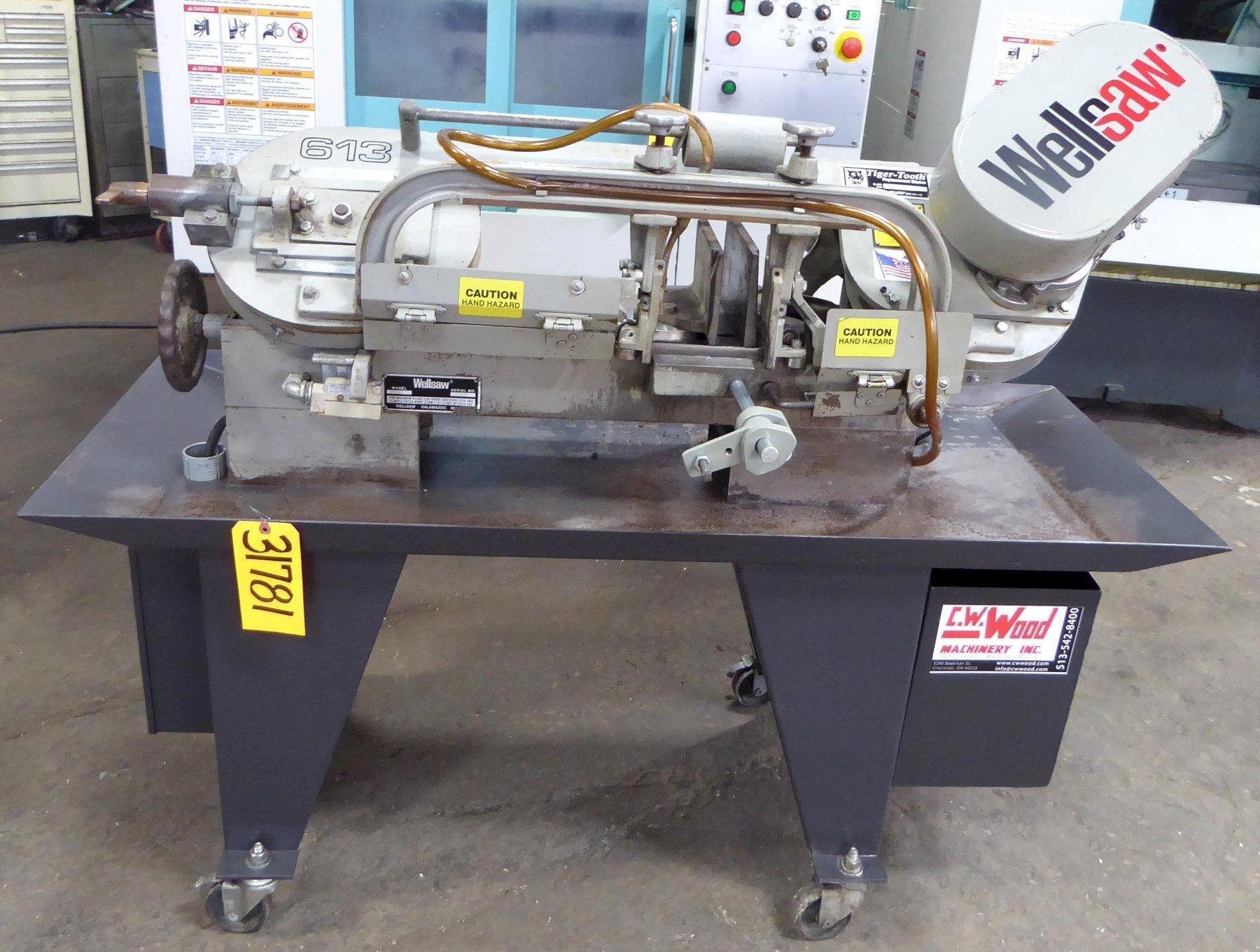 6" x 13" Wellsaw Horizontal Band Saw 613, 7" Rounds, 1 HP, 1 Phase