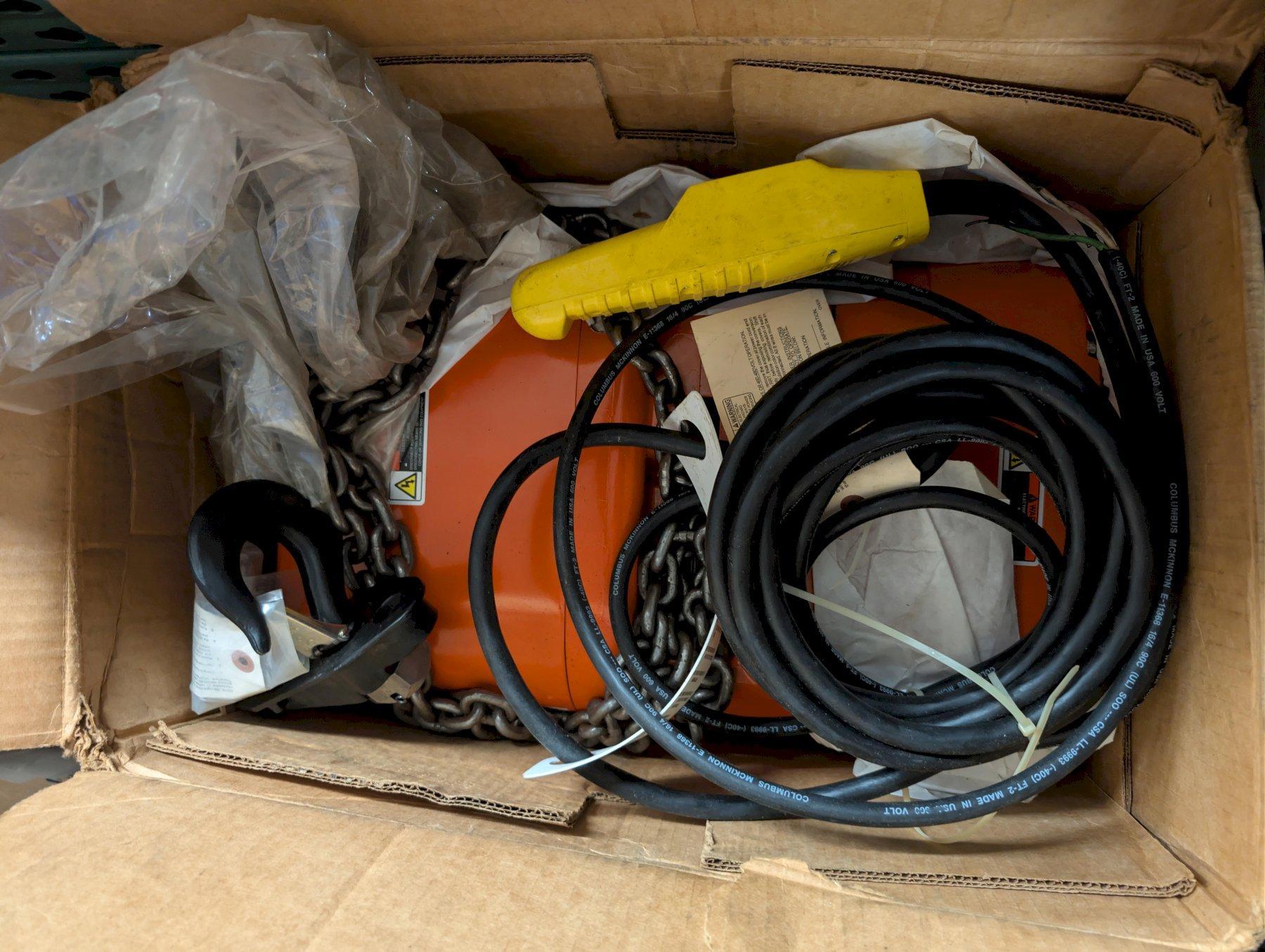 NEW CM Lodestar Model L 1 Ton Electric Chain Hoist 16 FPM 460V 3PH