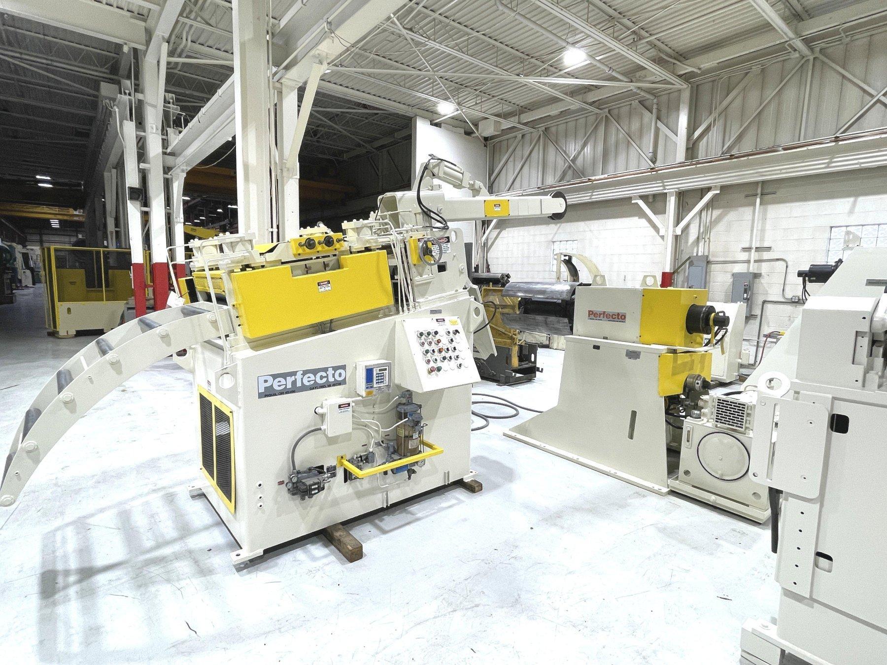 10,000 Lbs. x 24" Wide Perfecto Coil Feed Line,  24" @ .187" Capacity at Full Width