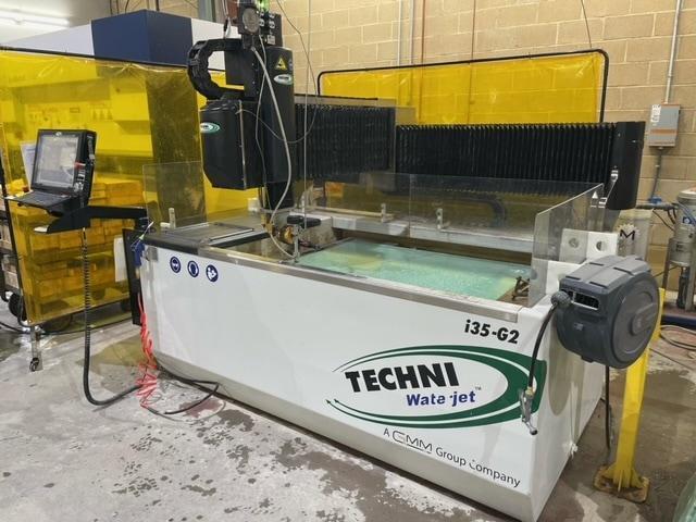 3′ x 4′ Techni i35-G2 CNC Waterjet, 2022 – 80,000 PSI
