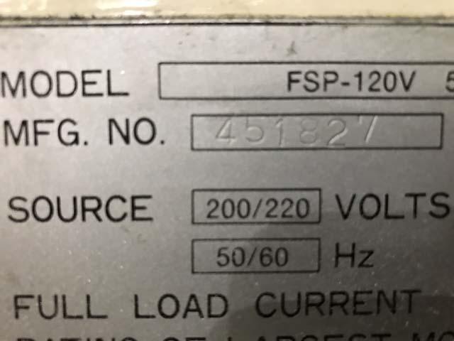 SNK FSP-120V 5-Axis Profiler, Fanuc 16M CNC, 125" x 48" Table, X=120",Y=50", Z=24", A&B Tilt Swivel Spindle, 50-Taper, 10000 RPM, 24 Station Tool Changer, 1999.