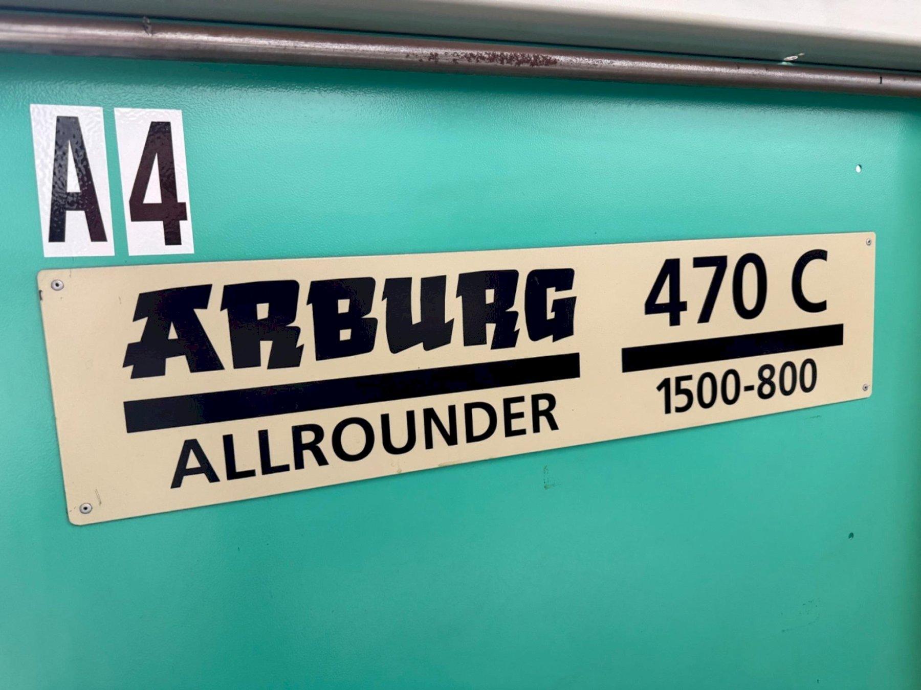 2004 ARBURG ALLROUNDER 470C 1500‐800 Injection Molding Machine