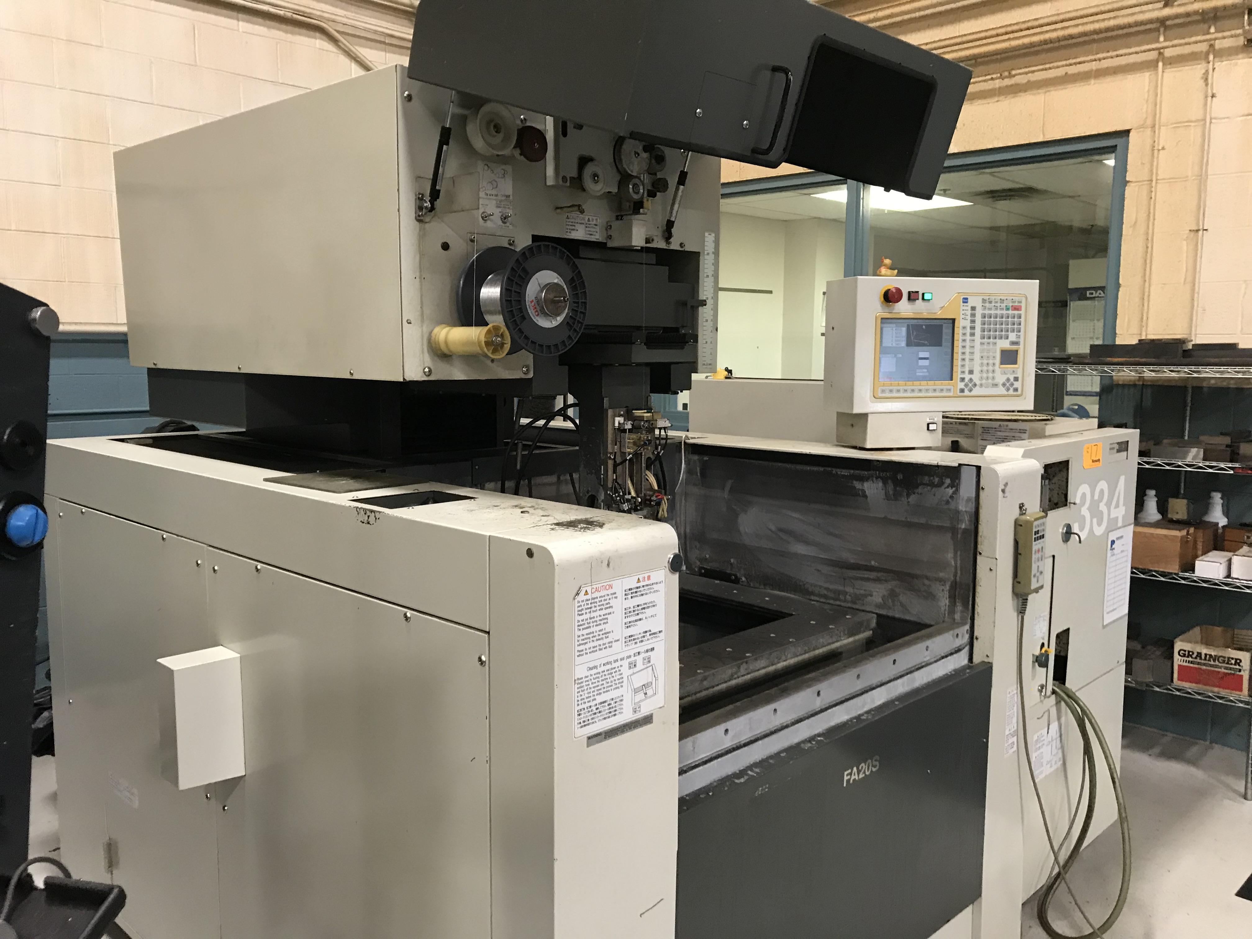 Mitsubishi FA20S CNC Wire EDM, Mits Control, 19.7