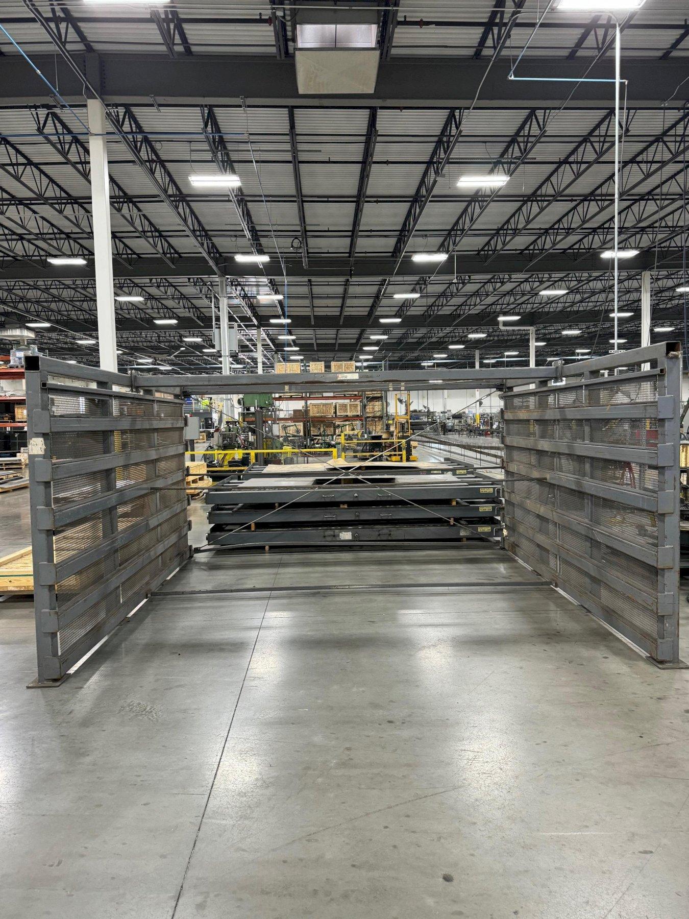 10,000 LB CAPACITY STEEL STORAGE SYSTEMS RACKS, MODEL 6H-72X144, 6 DRAWERS