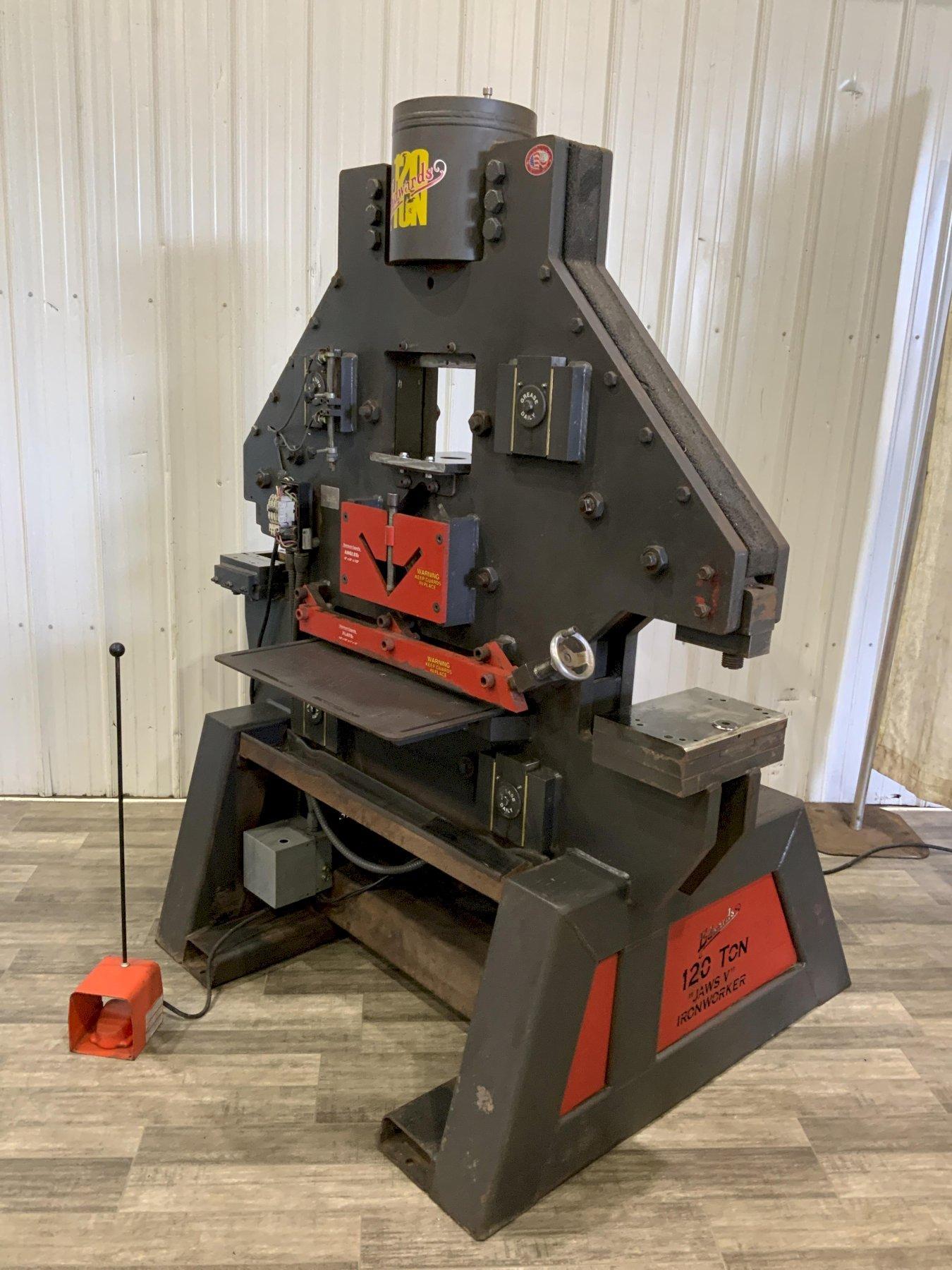 120 TON EDWARDS HYDRAULIC IRON WORKER: STOCK #81067