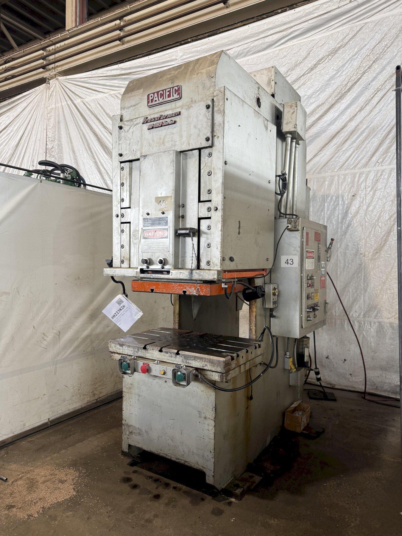 110 TON PACIFIC 110 PF-OBS HYDRAULIC PRESS. STOCK # 0223826.