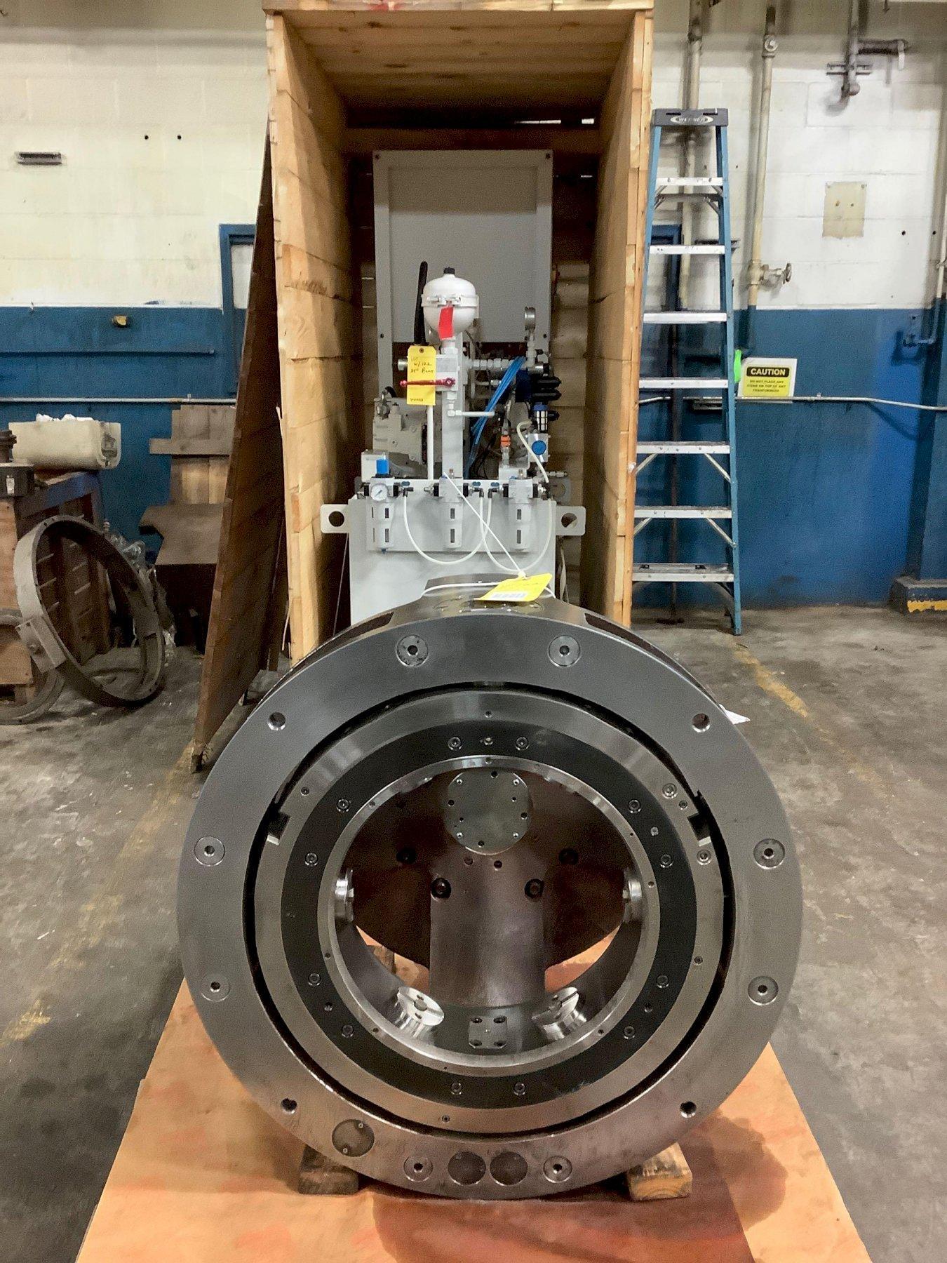New, 34” Rohm Hydraulic Indexing Chuck with Hydraulic Power Unit