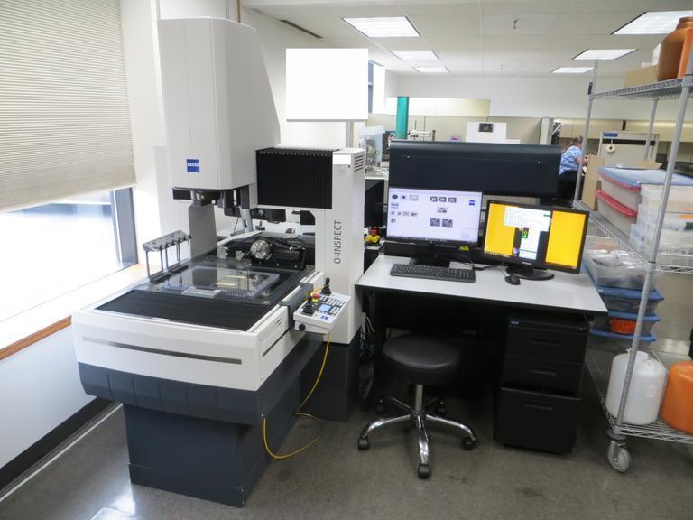 Zeiss O-Inspect 5/4/3 Multi-Sensor Measuring Machine with Rotary Axis, Zeiss VAST XXT, Zeiss Discovery Zoom Lens