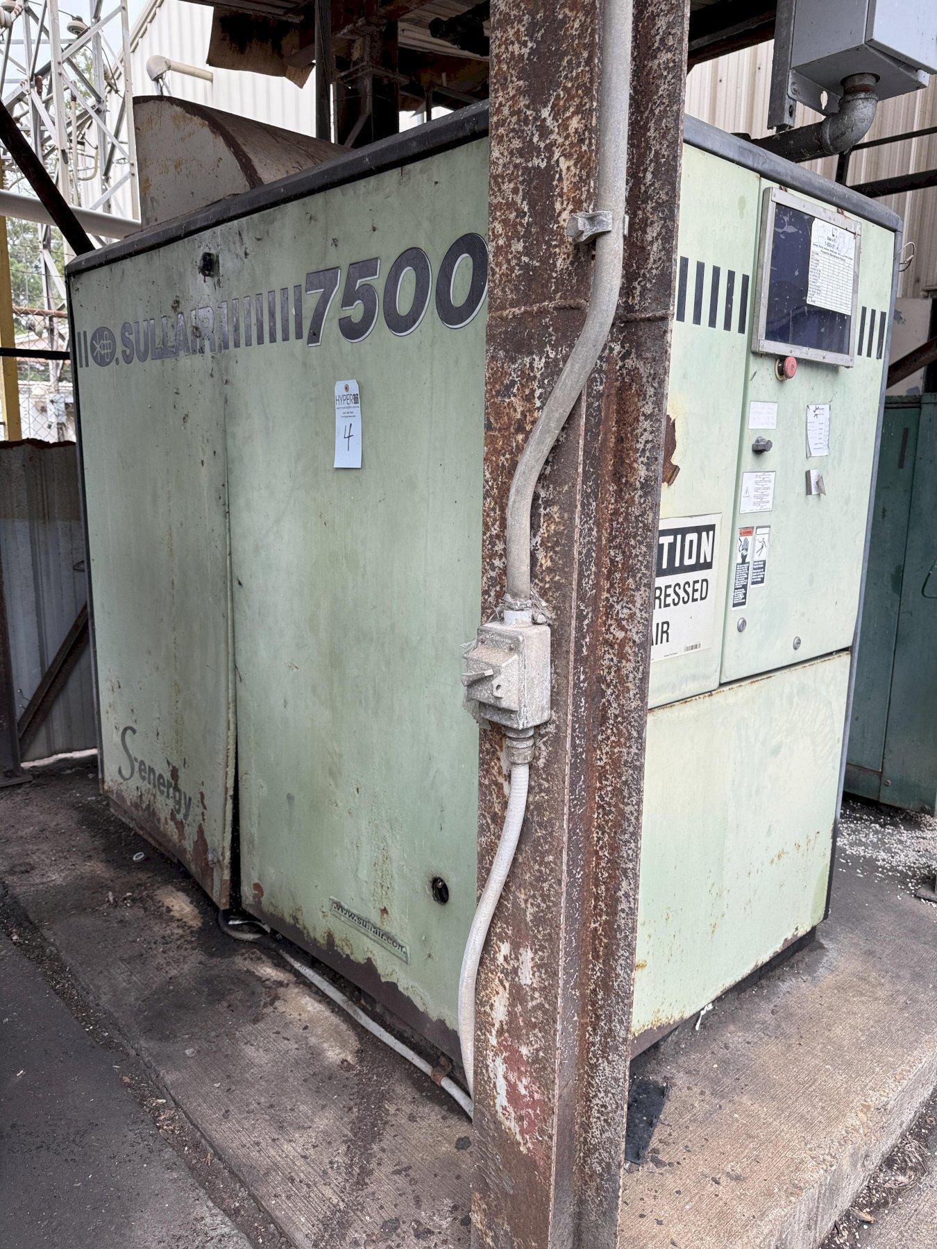 Sullair model 7500 air compressor s/n 200802150085