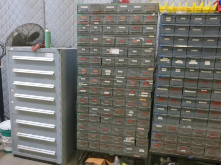 Equipto 90 Drawer Index w Contents Large Assortment- Auction Item
