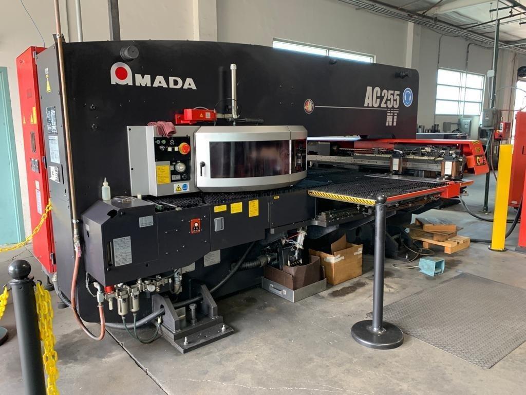 22 TON AMADA MODEL AC-255NT SERVO DRIVEN CNC TURRET PUNCH