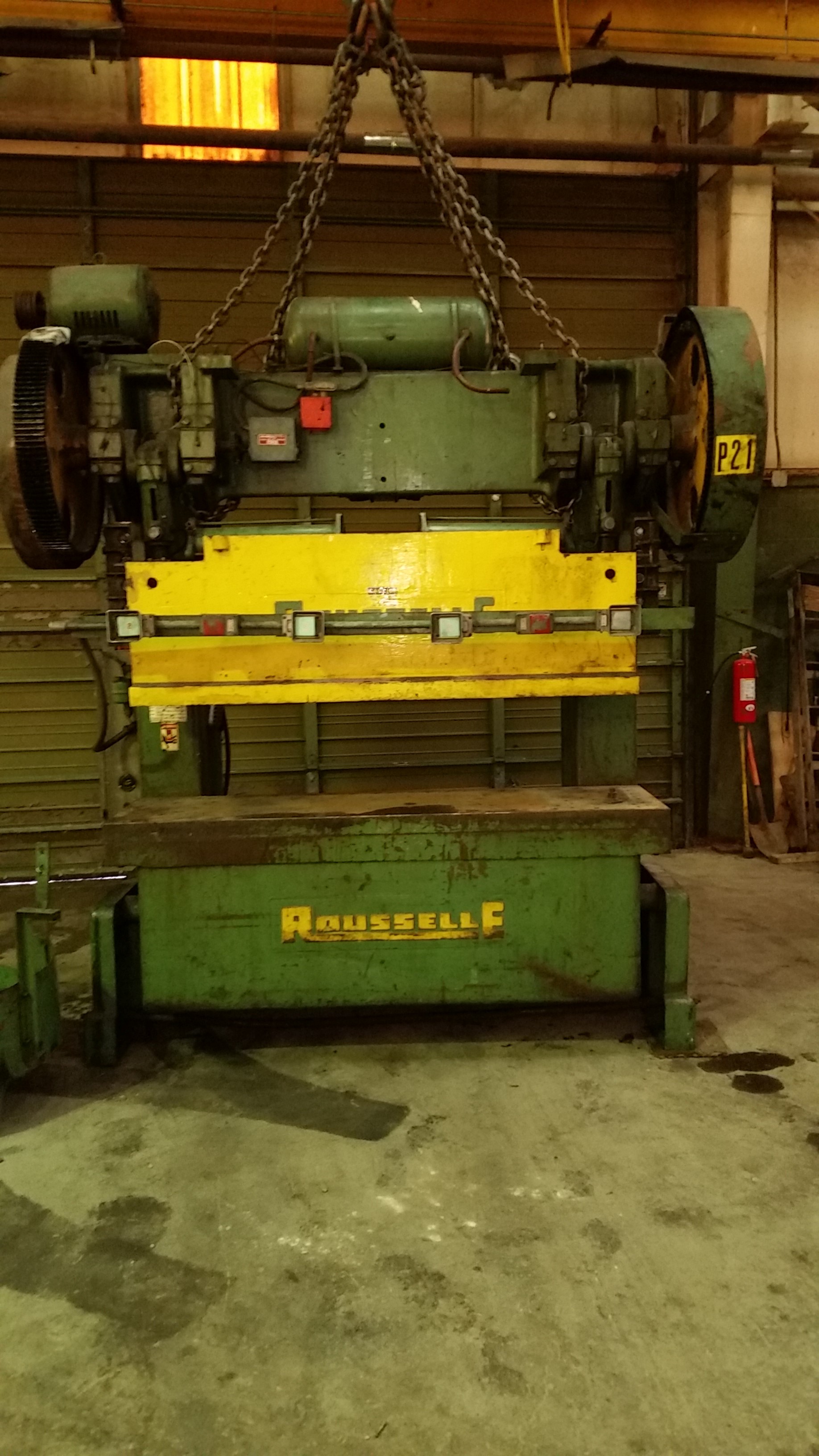 100 TON ROUSELLE DOUBLE CRANK GAP FRAME PRESS