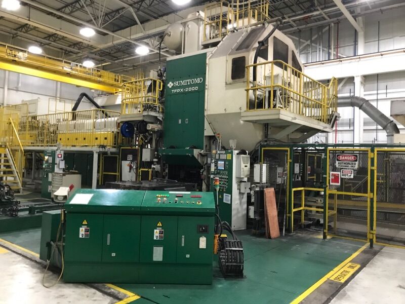 2000 Ton Sumitomo Hot Forging Press line