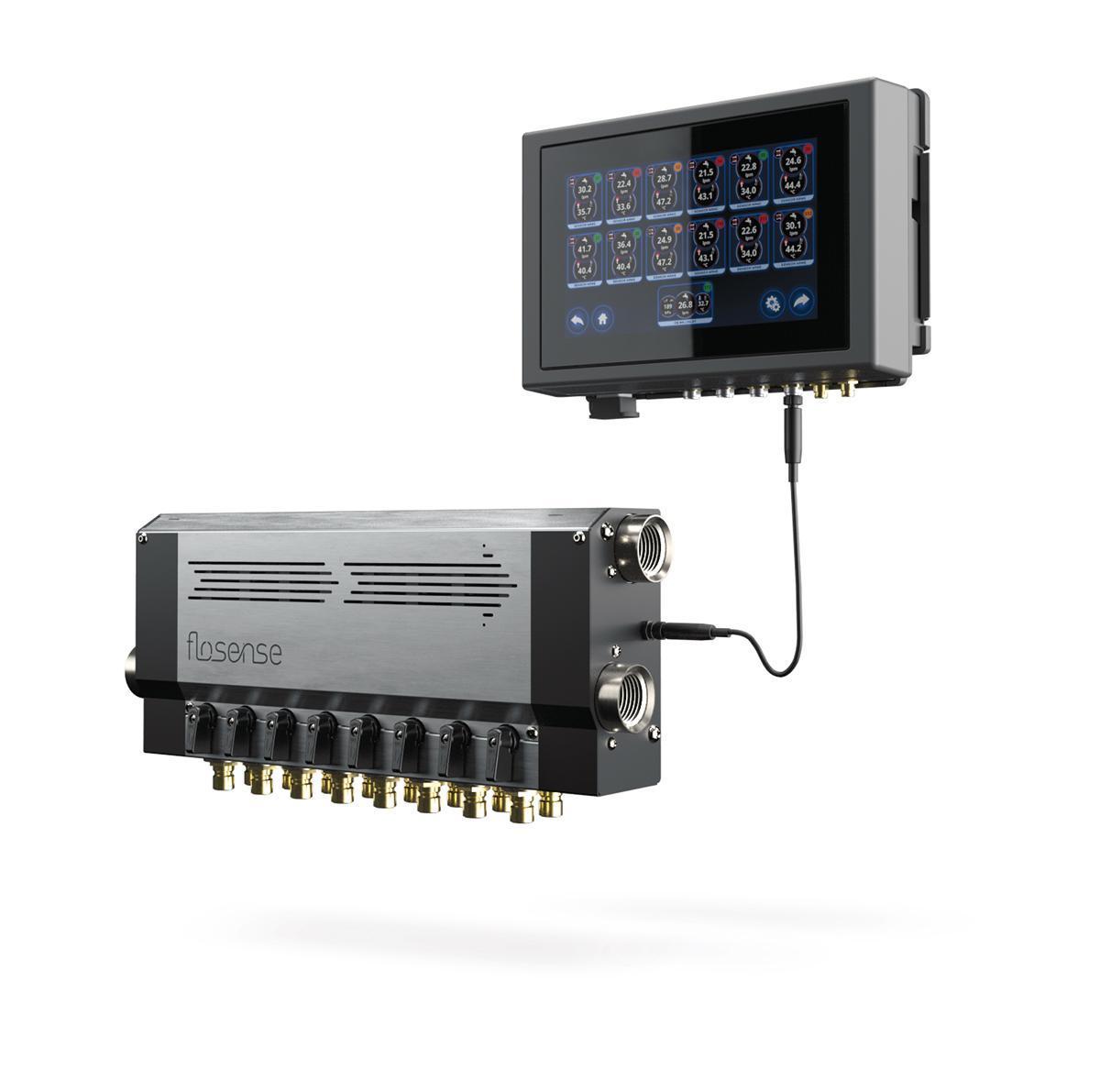 Flosense New F4M8-2-40 Digital Flow Monitor, 8 zone