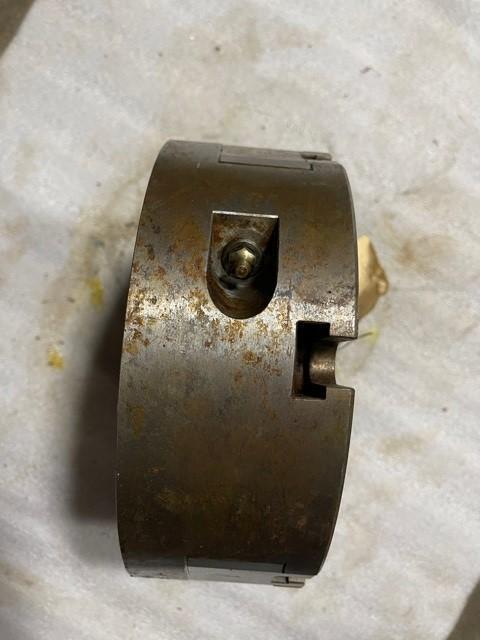 8" Nikko 3-Jaw Hydraulic Chuck, flat back mount