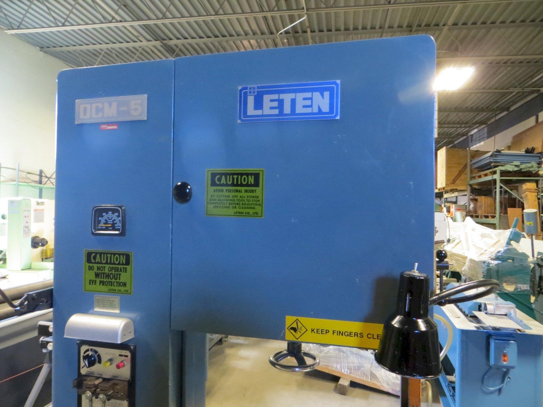 Leten Vertical Band Saw Model DCM-5, 20" Throat