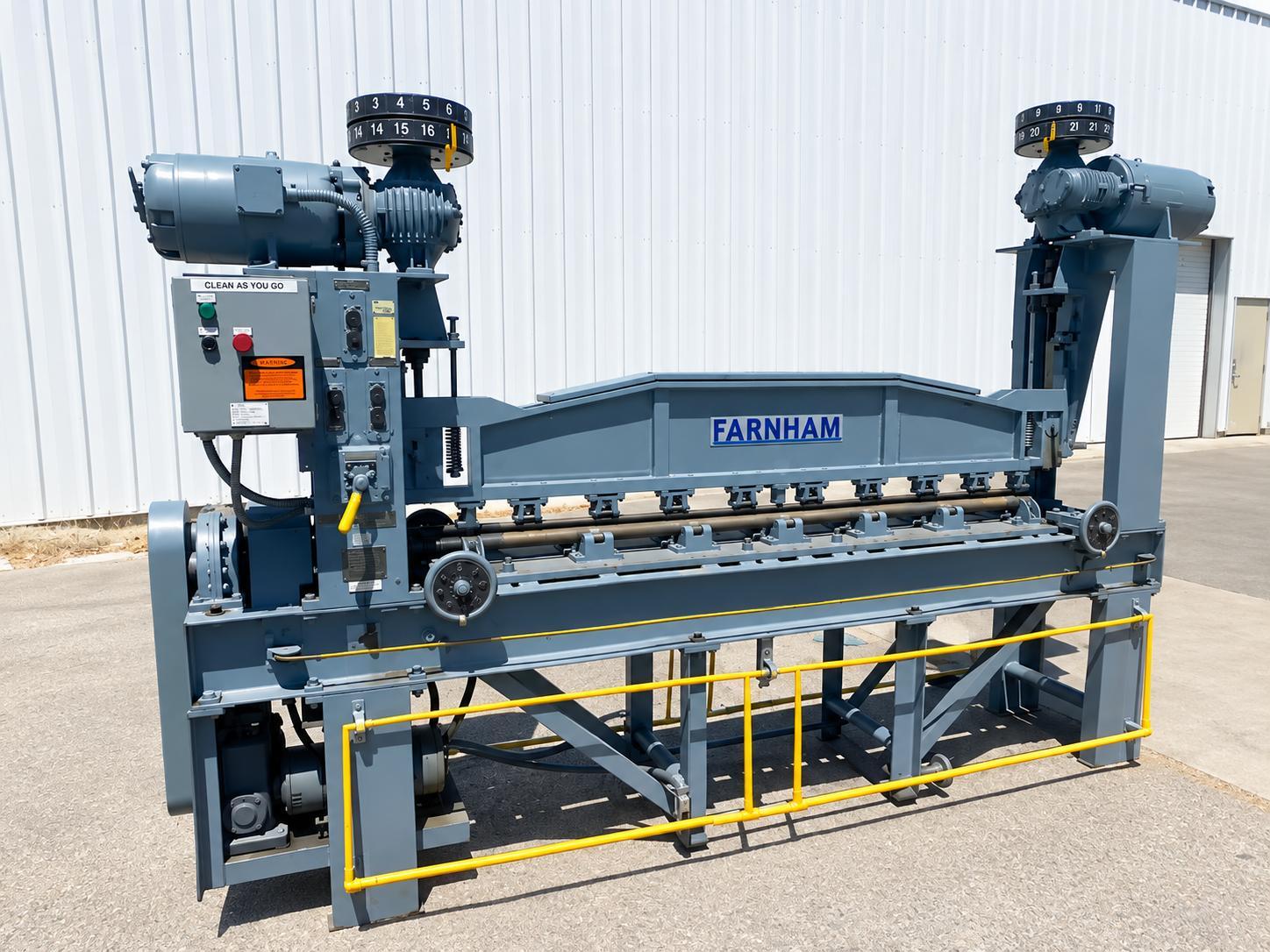 8' FARNHAM AEROSPACE ROLL BENDING & FORMING MACHINE: YOBRO #26445