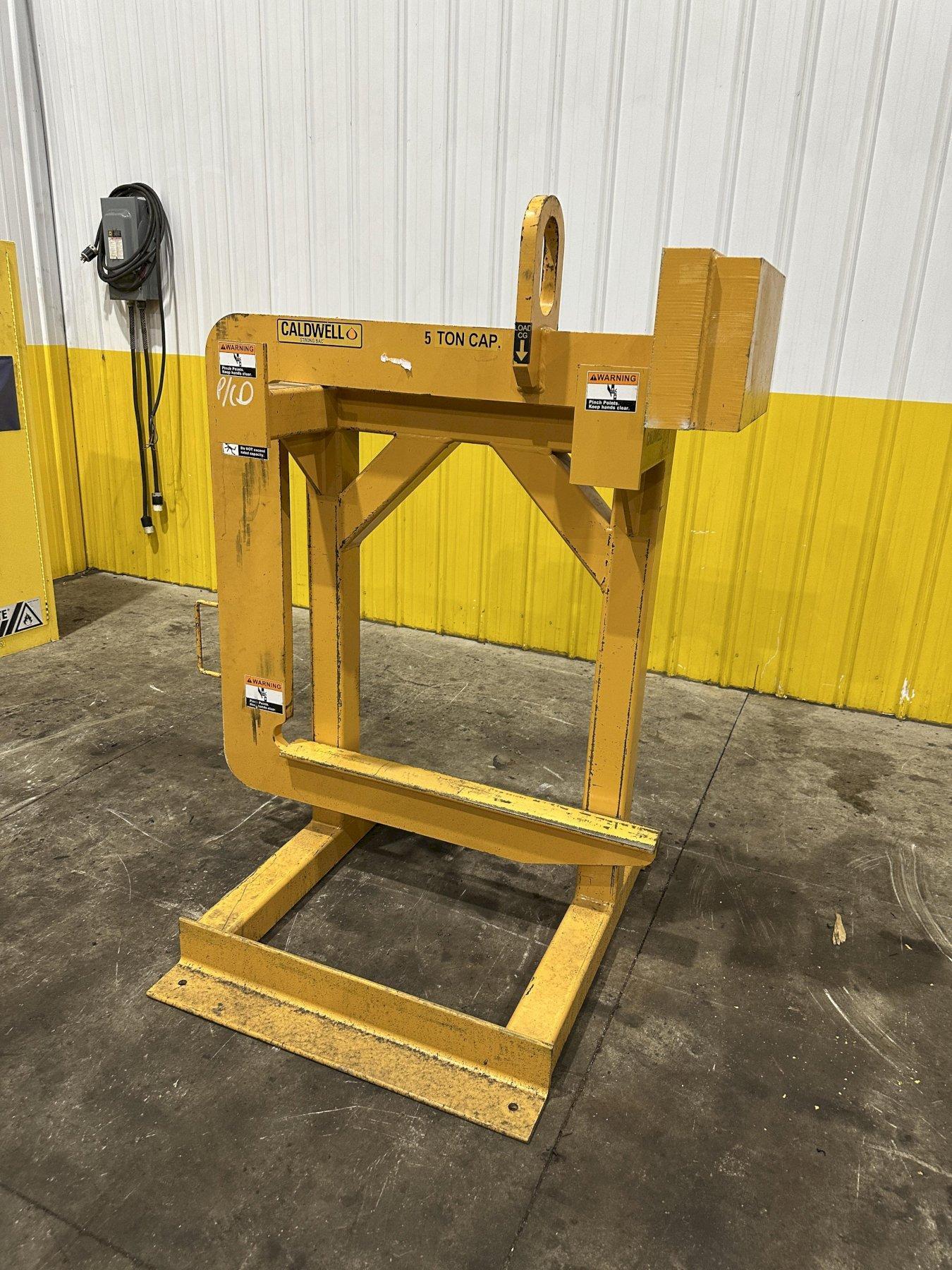 5 TON (10,000 LBS) X 48" CALDWELL MODEL H2S-5-48 COIL LIFTING C-HOOK: YOBRO #25942