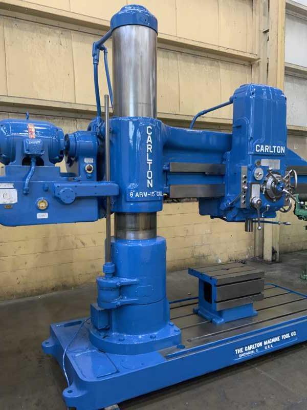 6' X 15" CARLTON RADIAL MODEL DRILLING MACHINE