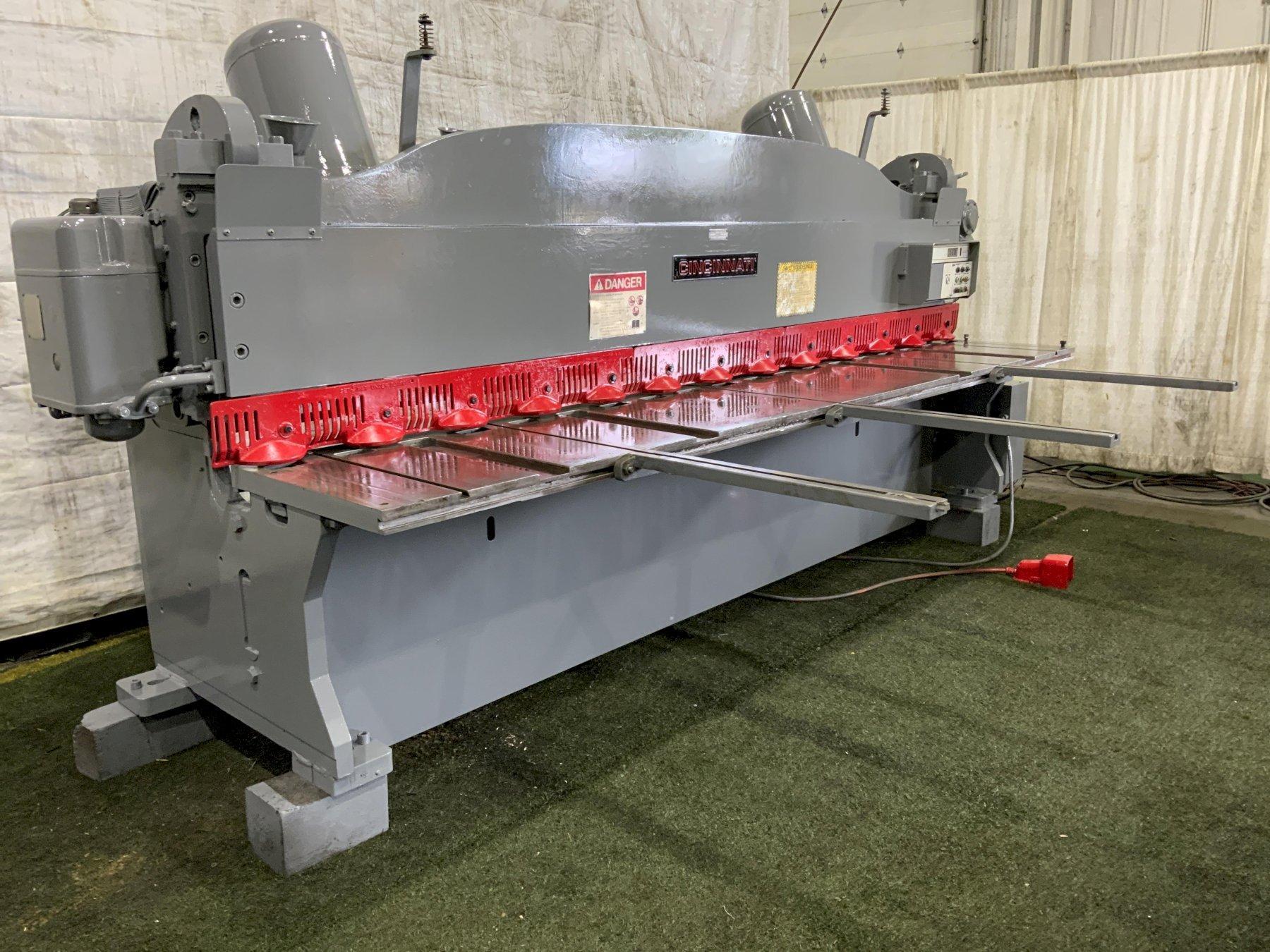 12' X 1/4" CINCINNATI POWER SQUARING SHEAR: STOCK #81291