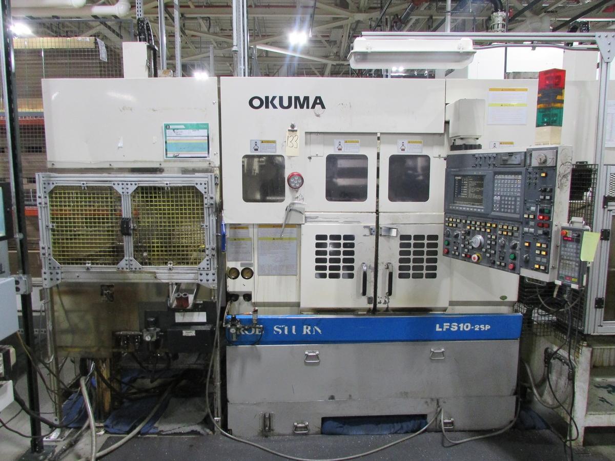 OKUMA LFS10-2SP TWIN SPINDLE CNC LATHE, 1997