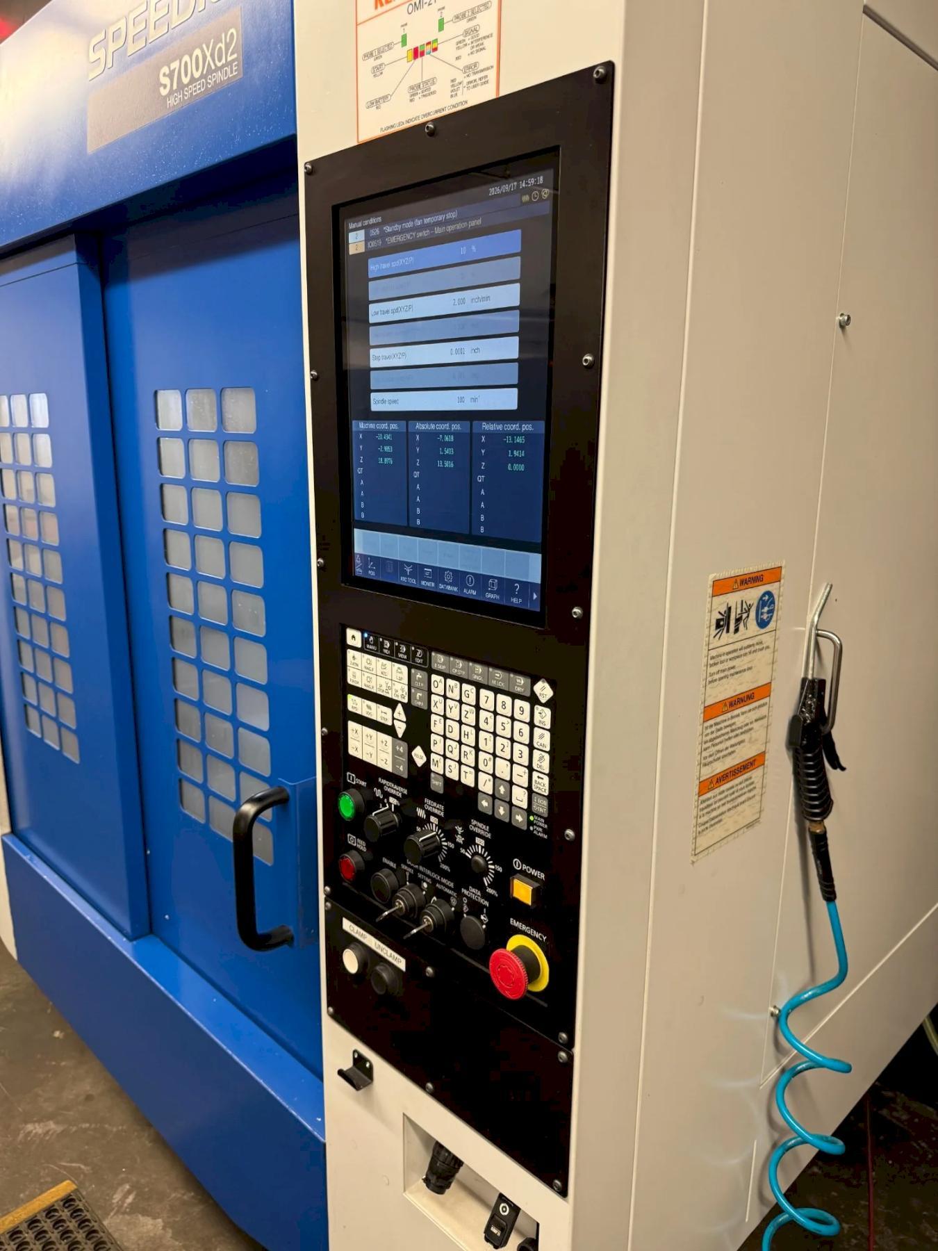 2024 BROTHER SPEEDIO S700XD2 CNC VERTICAL MACHINING CENTER Stock #: 81089426