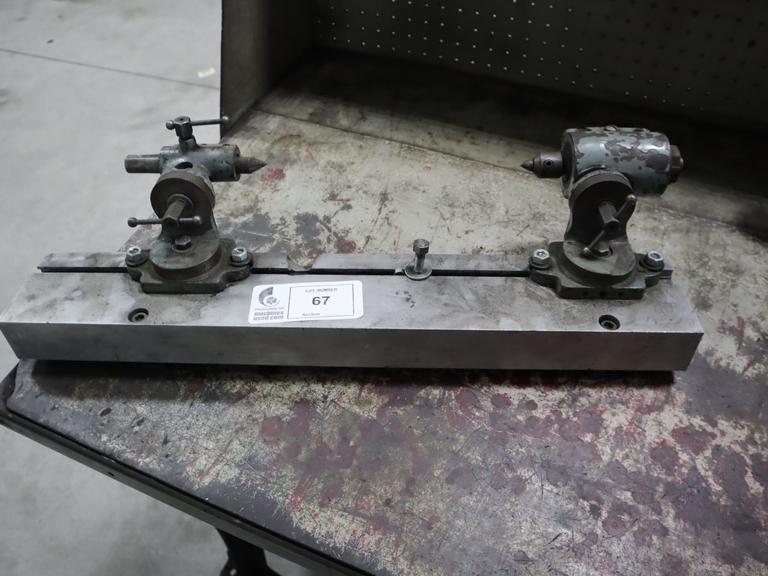 Bench Centers Mounted On Aluminum Plate 3" Center- Auction Item