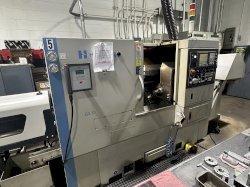 2014 Hardinge GS-51MS CNC Lathe with LNS QL Servo 80 S2 Bar Feeder For Sale