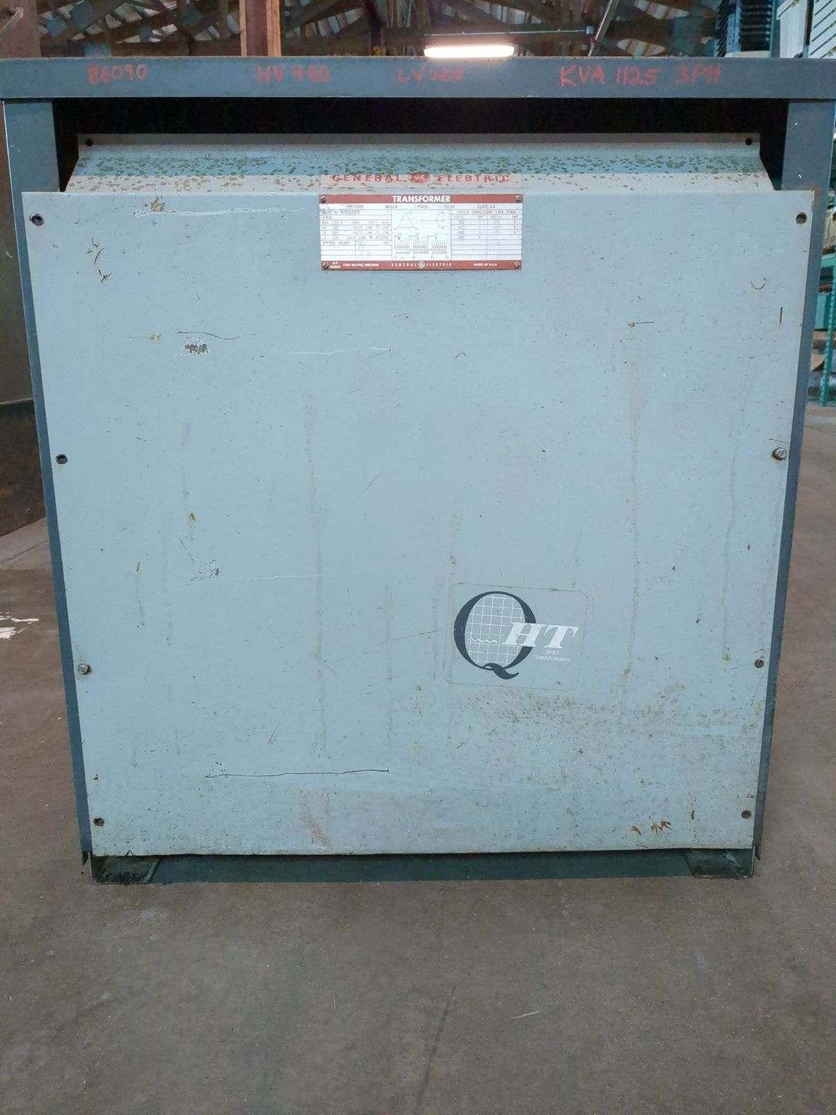 1 - PREOWNED GE 112.5-KVA TRANSFORMERS, MODEL #: 9T23A3875