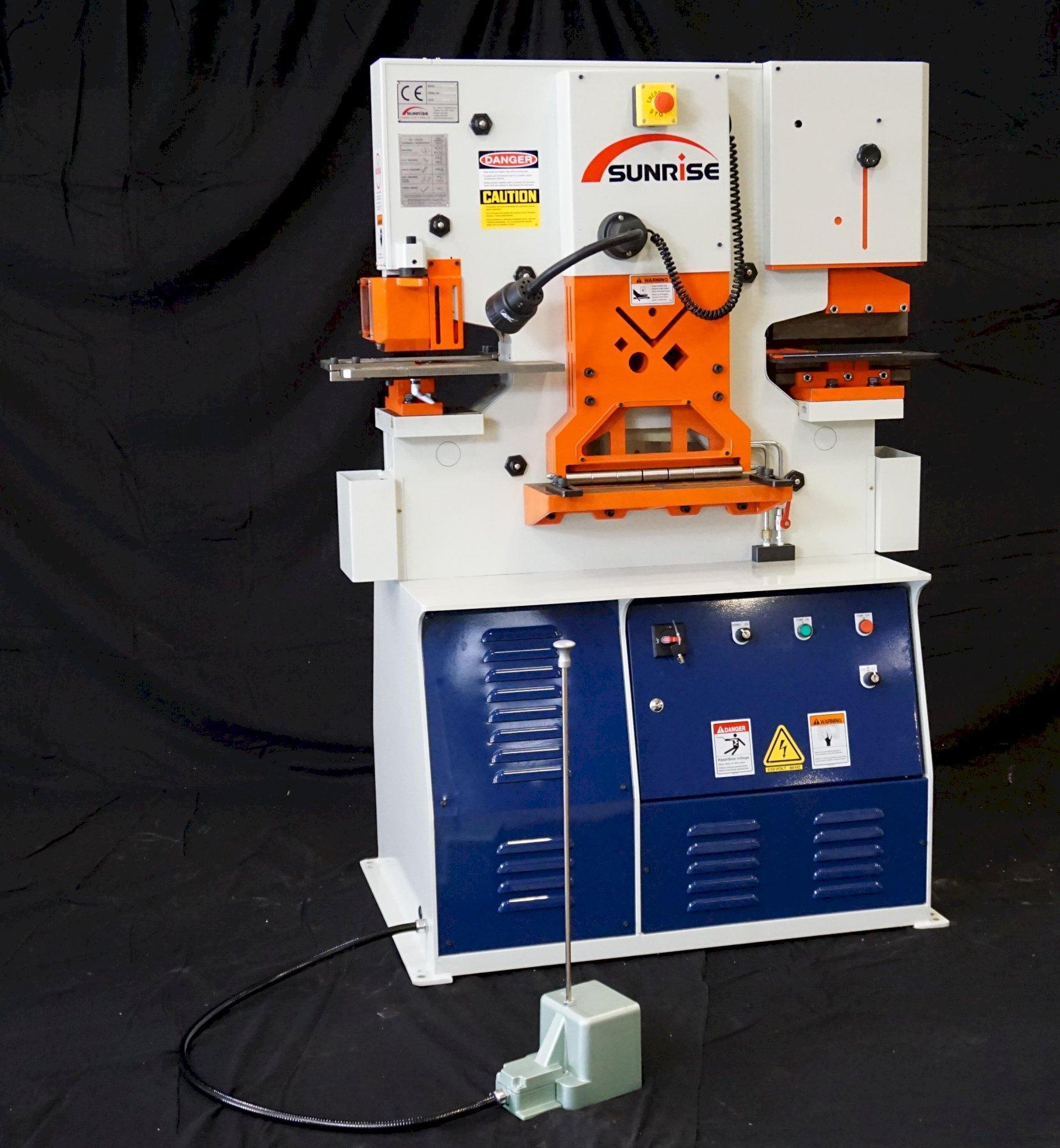 (1) NEW SUNRISE K-SERIES HYDRAULIC SINGLE (VERTICAL) CYLINDER IRONWORKER, MODEL #: IW-66KB