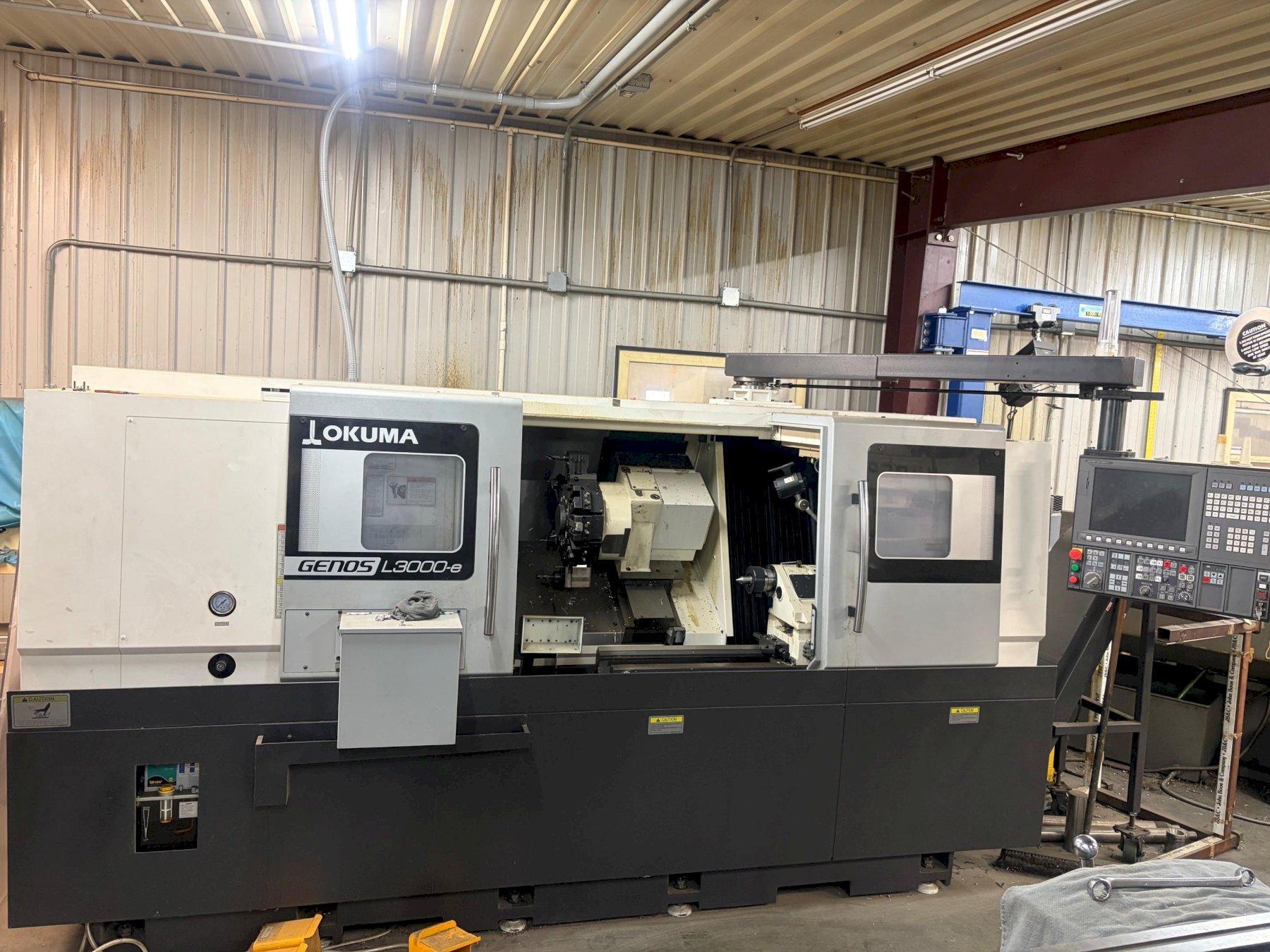 2019 OKUMA Genos L3000-e CNC Lathe - 3-Axis Control, Excellent Condition