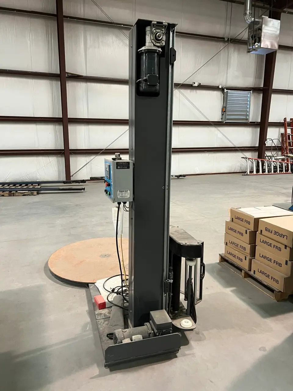 1 - PREOWNED PHOENIX TURNABLE PALLET WRAPPER, MODEL #: PLP-2100, S/N: 08021796