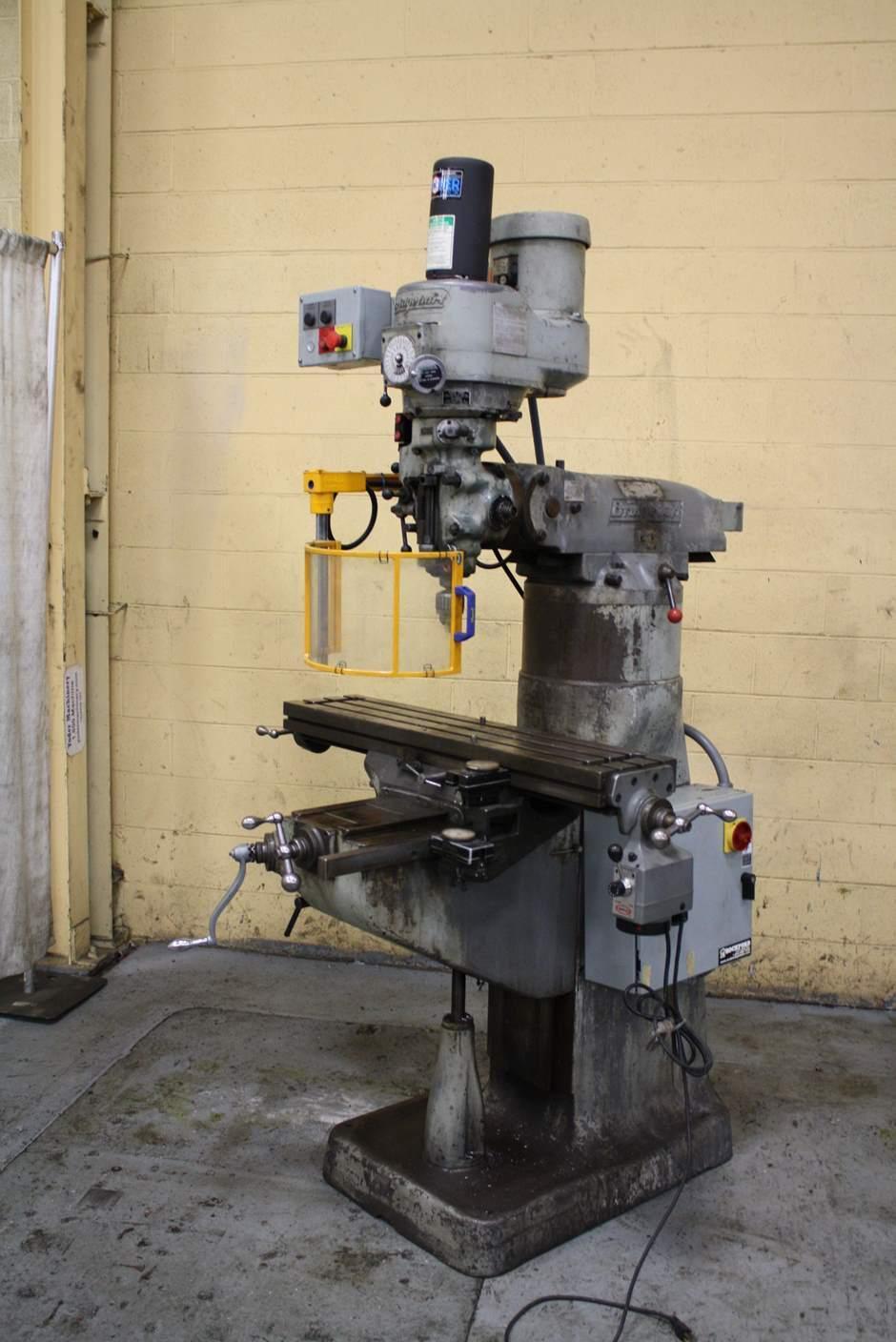 9' X 42' BRIDGEPORT VERTICAL KNEE MILL: STOCK #67297