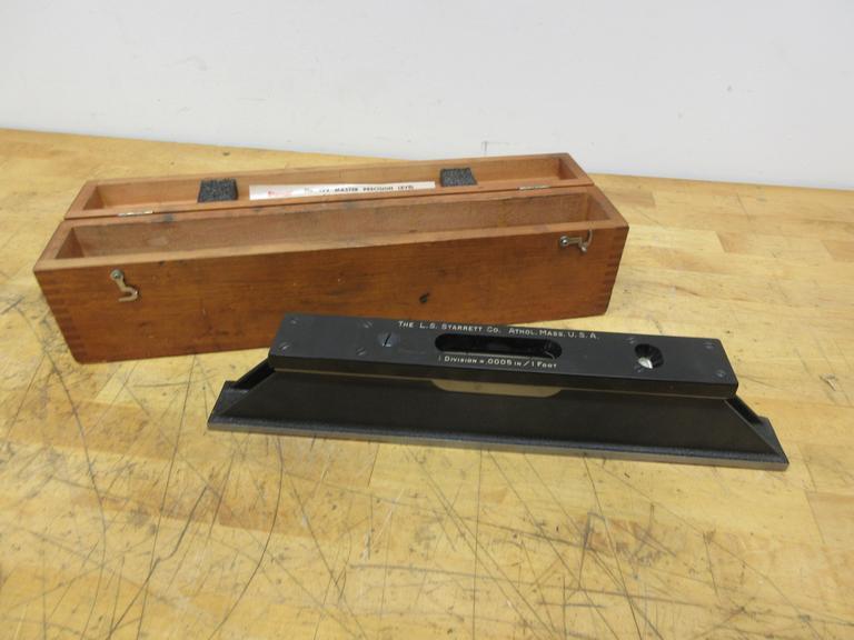 Starrett No.199 Master Precision Level 15" In Wooding Case- Auction Item