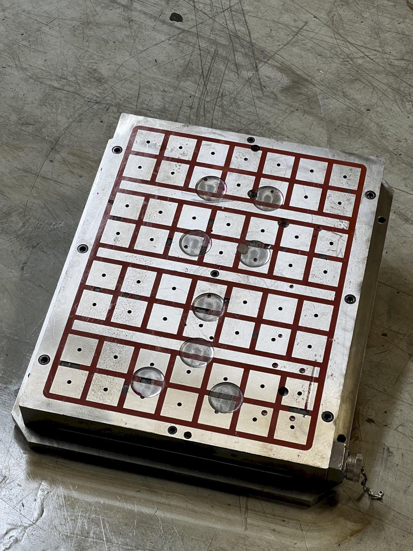 Tecnomagnete SQ506HD50 CNC Permanent Electromagnetic Chuck 500mm x 620mm | 40 Poles | Chuck Only