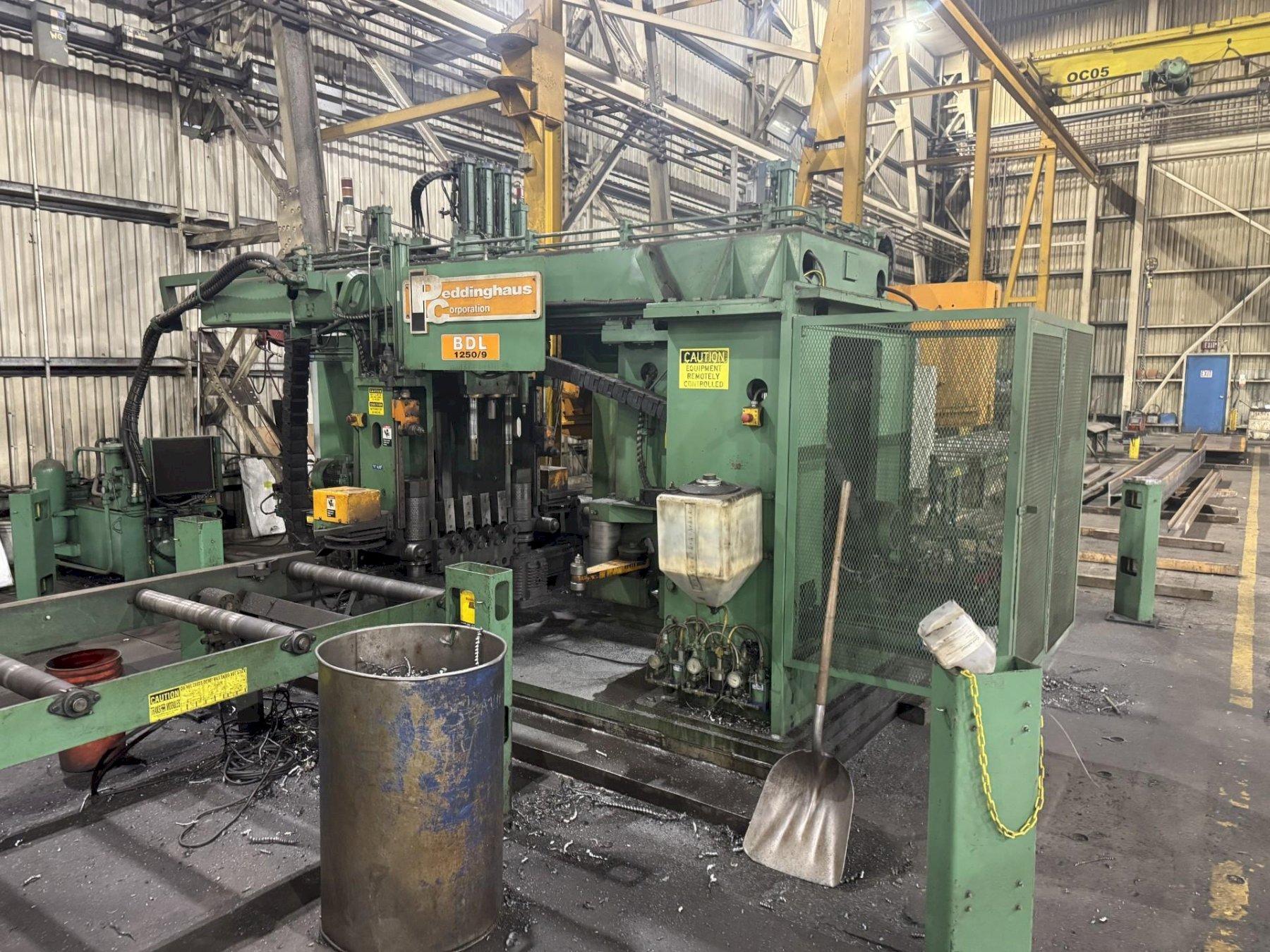 PEDDINGHAUS BDL-1250/9 DRILL LINE WITH GERNETTI ROBERTO SAW. STOCK # 1213525