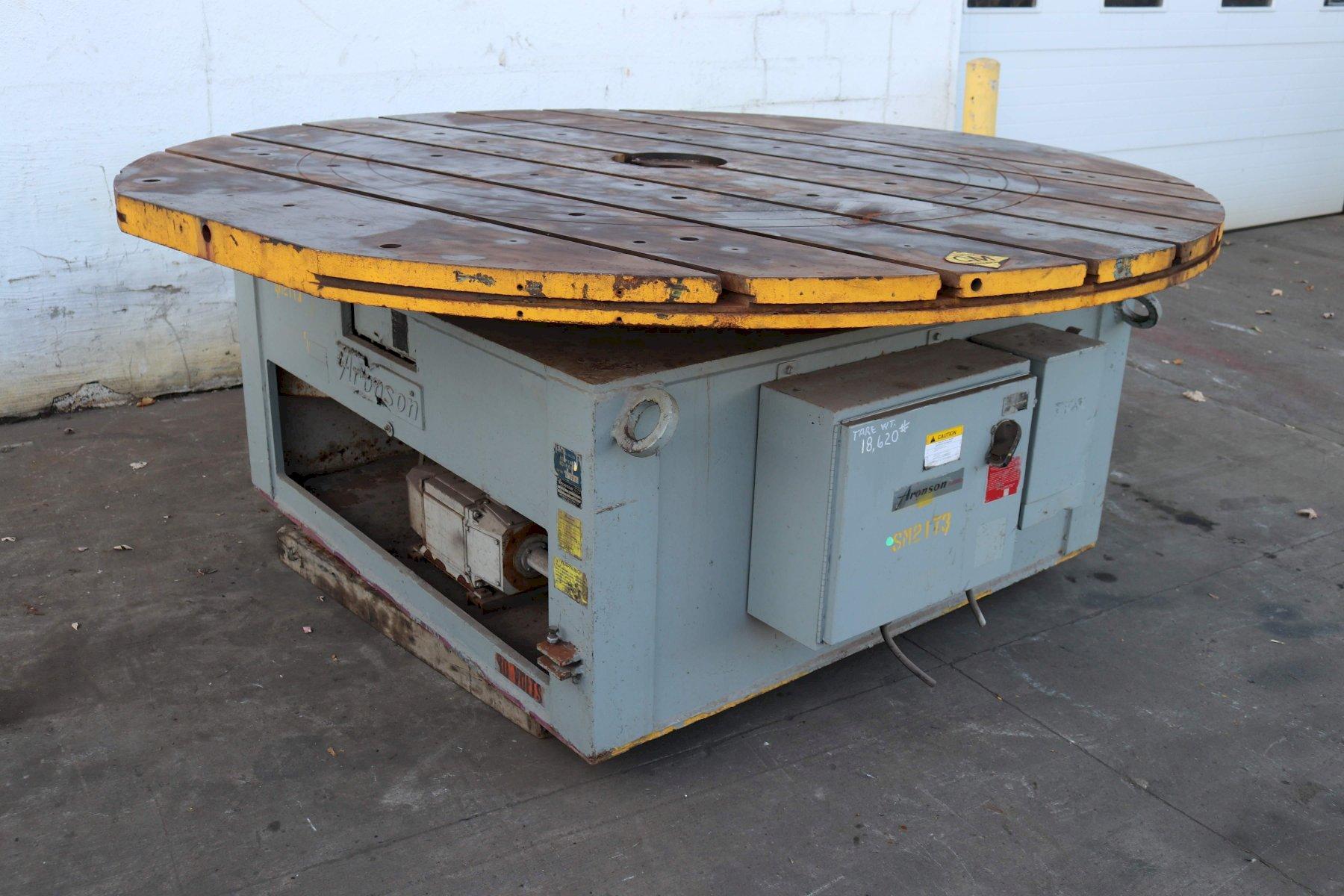 96' X 200,000 LB ARONSON WELDING TABLE: STOCK #72507