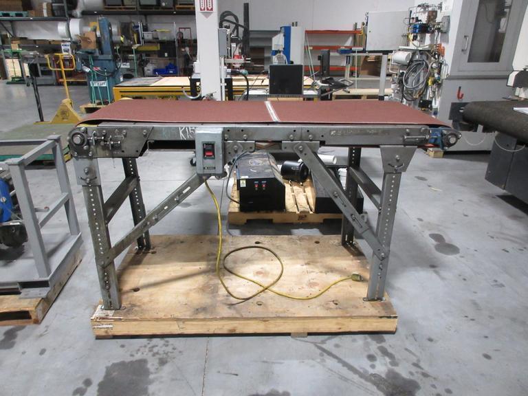 New London Engineering Adjustable Height, Motorized Conveyor Belt 24" x 72"- Auction Item