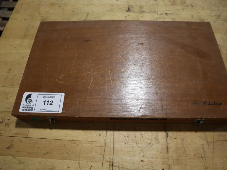 Mitutoyo 6-12" Micrometer w Standards in Divider Case, .001"- Auction Item