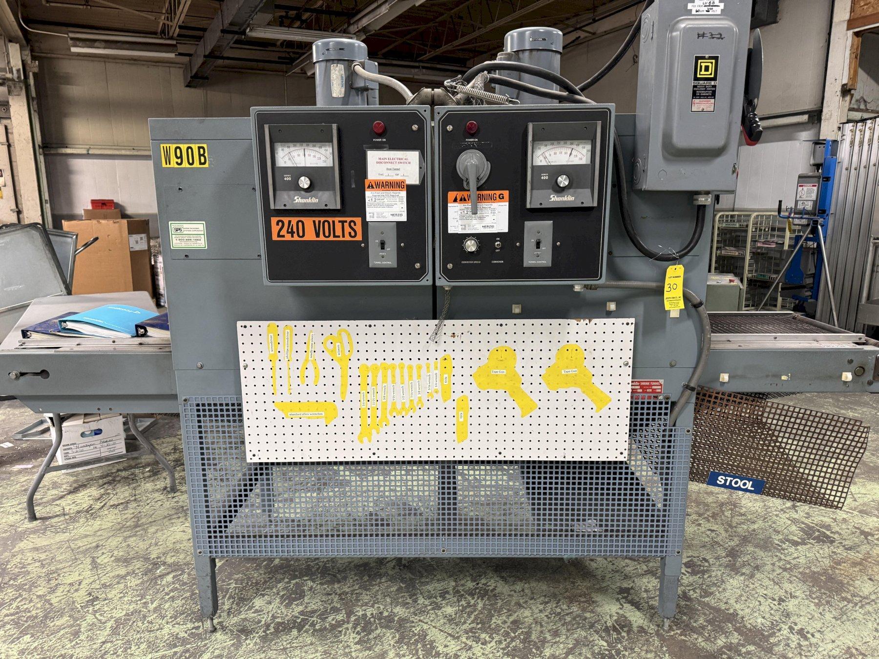 Shanklin T-62 Shrink Heat Tunnel, Dual Chamber