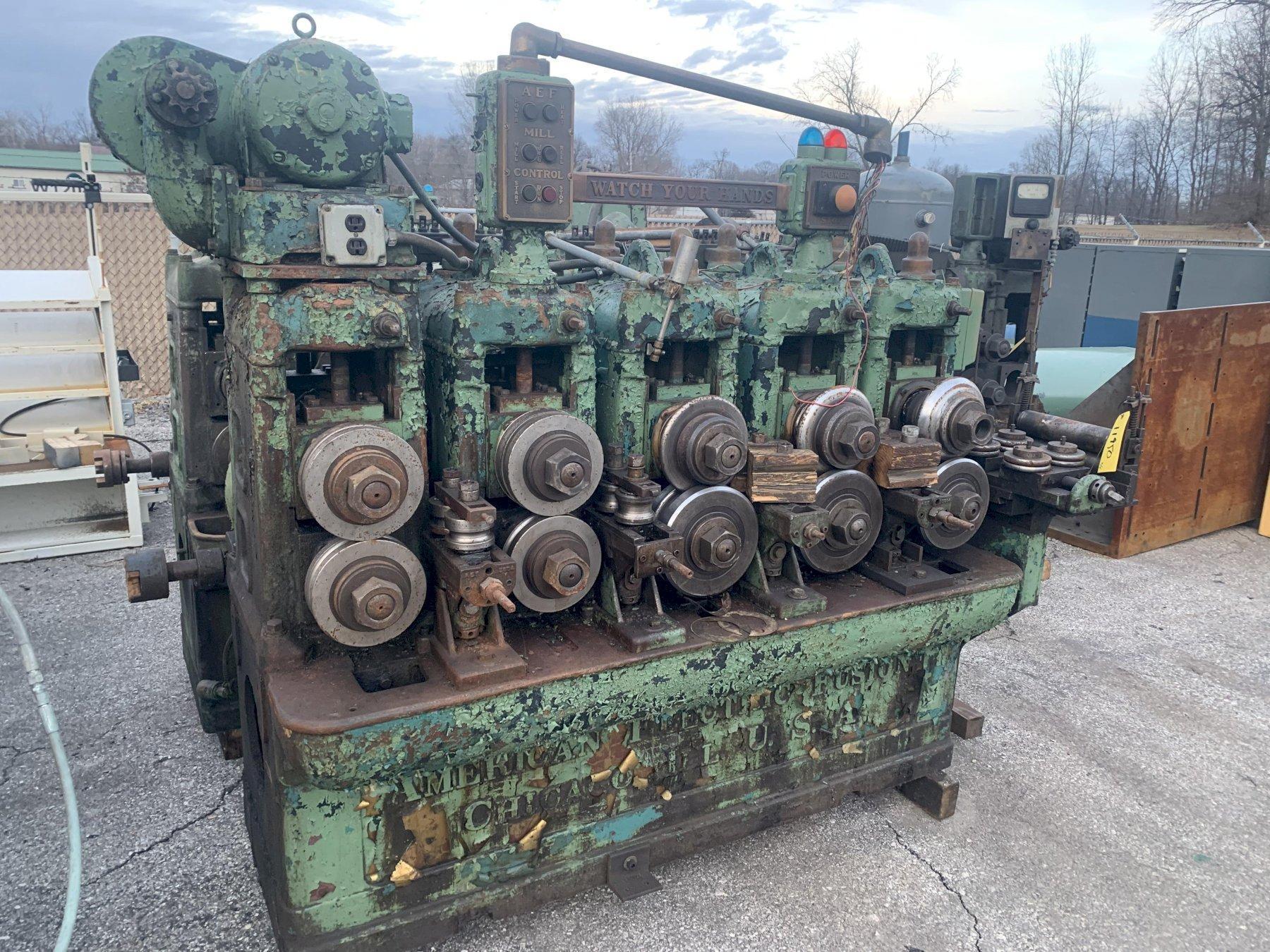 8 STAND AMERICAN ELECTRIC FUSION TUBE MILL / ROLLFORMER