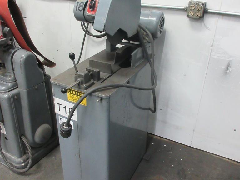 NavLine Abrasive Chop Saw, 12" Max Blade, Manual Vise, 3HP Drive Motor, Stand- Auction Item