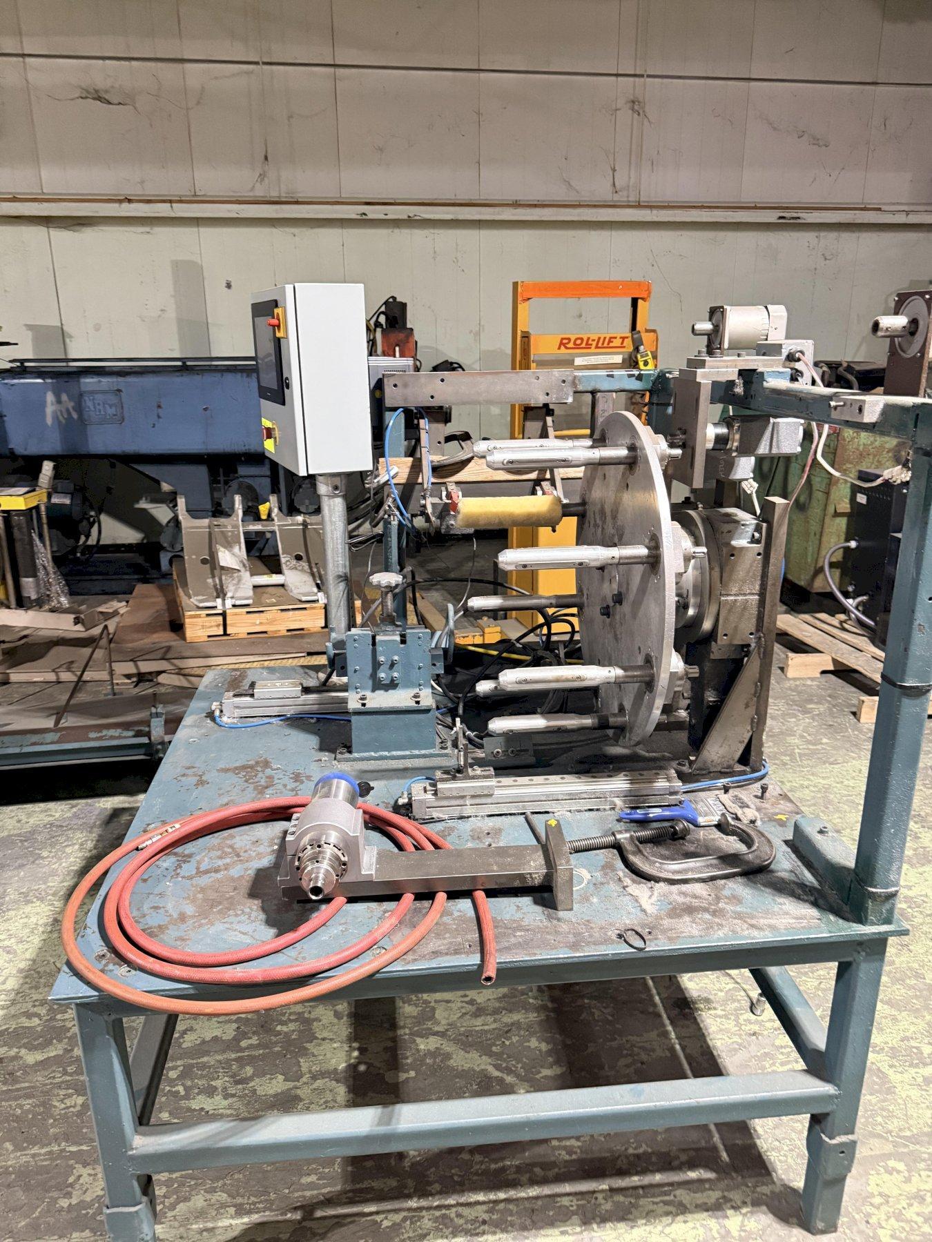 Rotary Indexing Paint Roller Finishing Machine, Multi-station, Custom Built